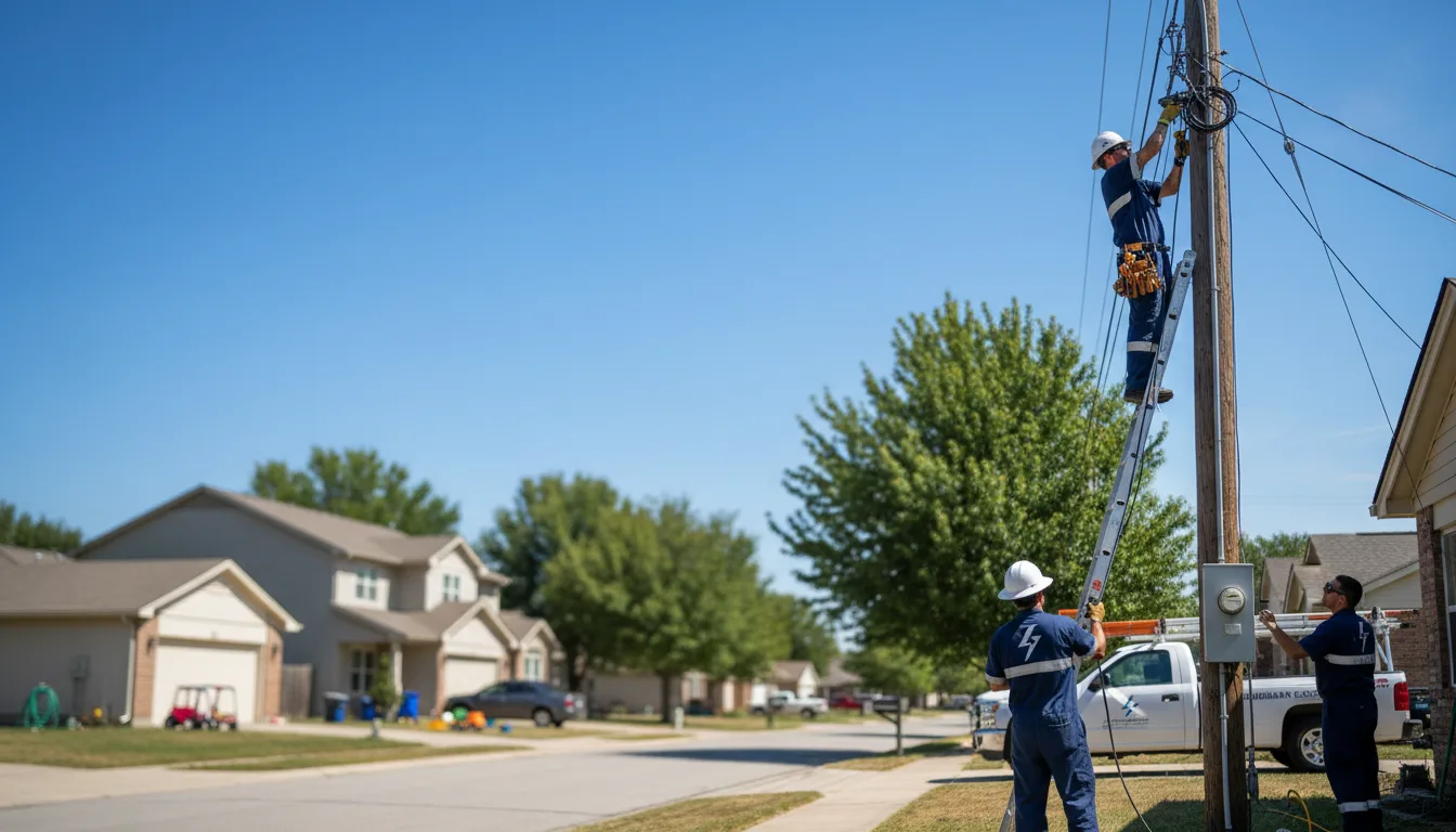 Residential electrician providing installation services in Ringling, OK